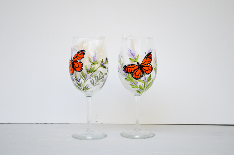 Paint Lavender and Monarchs on Glass Workshop is Ready!