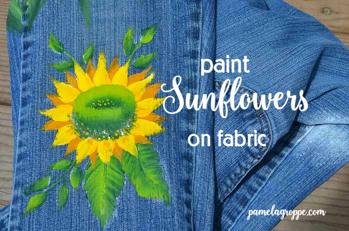 How to Paint Sunflowers on Fabric