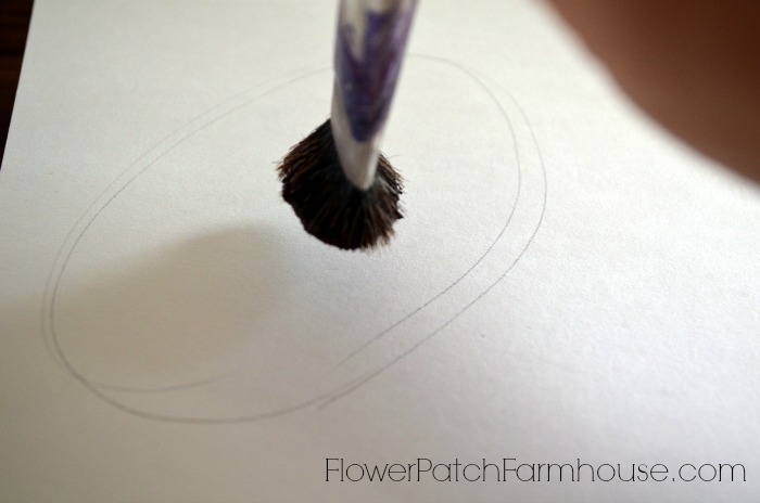 How to Paint Sunflowers for Beginners, painting the center of a sunflower