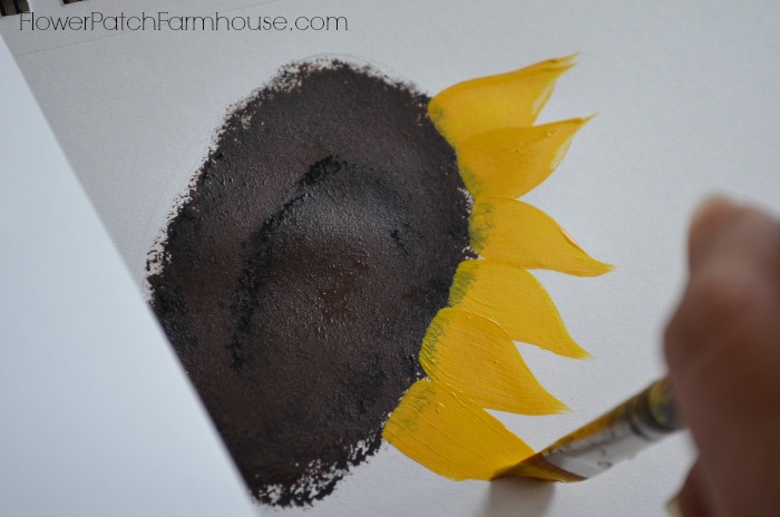 How to Paint Sunflowers for beginners