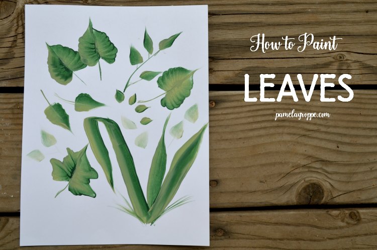 How to Paint different types of leaves. Hand painted leaves add the finishing touch to your flower paintings.