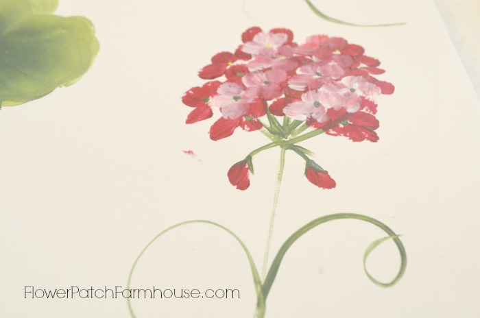 Paint a basket of red geraniums one stroke at a time. Easy beginners painting lesson. 