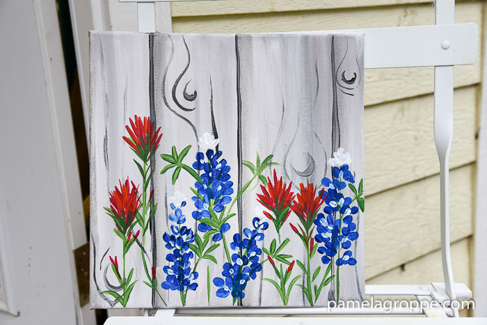 How to Paint Texas Bluebonnets