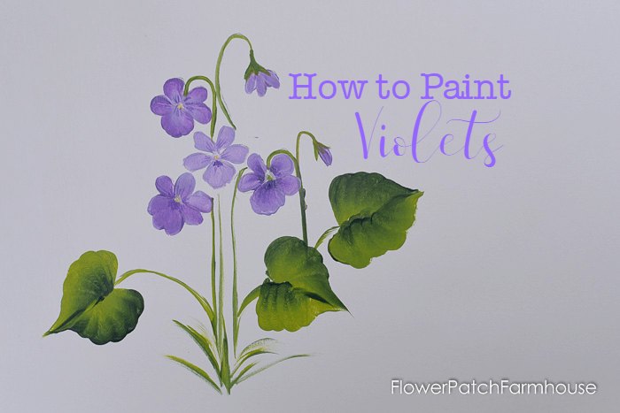 Learn how to Paint Violets 3 Ways