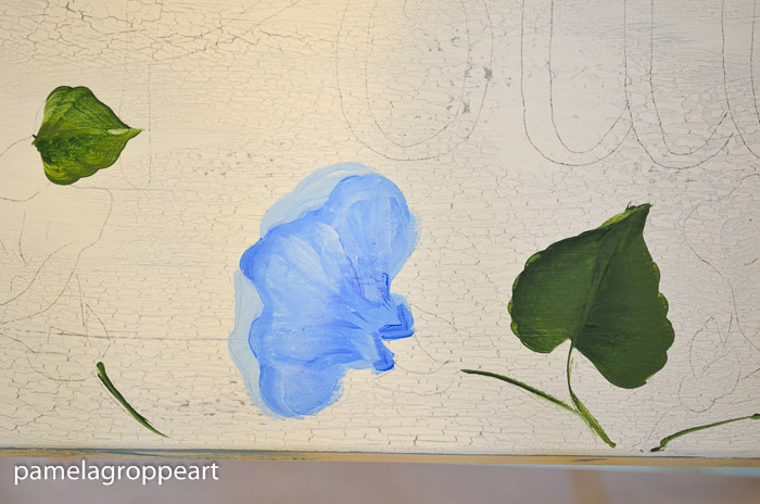 How to paint Morning Glories