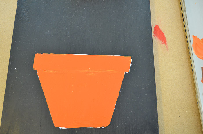 Paint a Terra Cotta Pot in acrylics. Painting clay pots is a great way to start a floral painting. I show you how step by step, with video and pattern