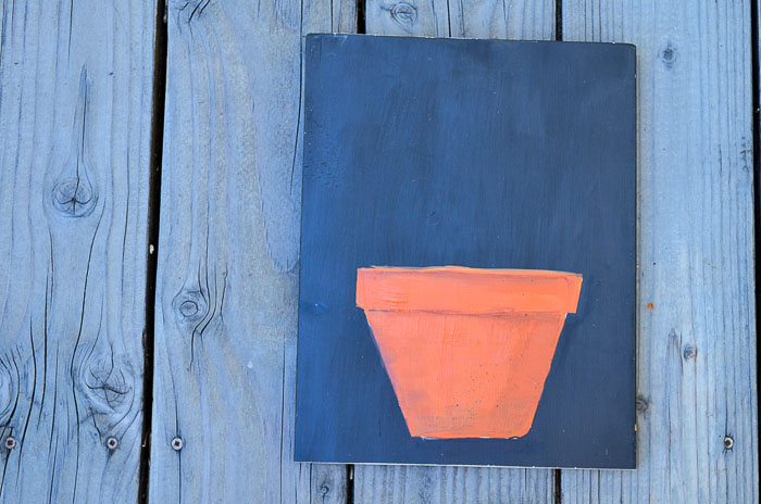 Paint a Terra Cotta Pot in Acrylics