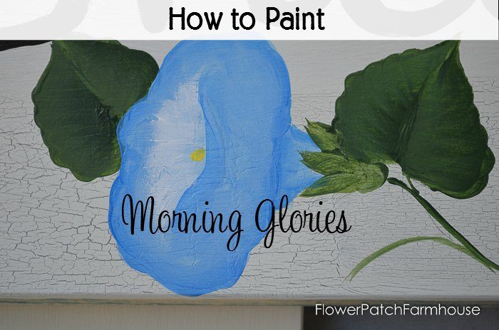 How to Paint Morning glories one stroke at a time,
