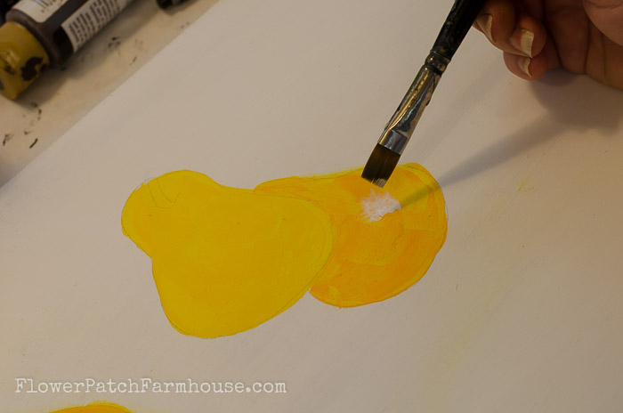 How to Paint a pear highlights