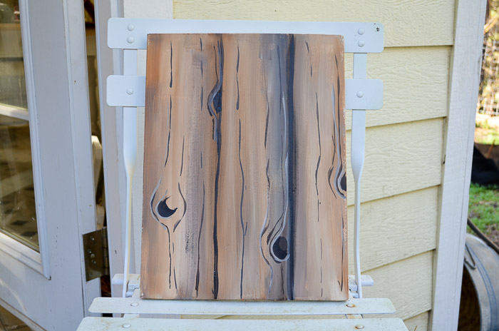 how to paint faux wood grain tutorial