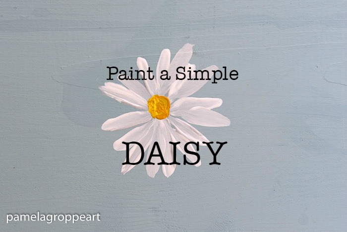 How to Paint a Simple Daisy