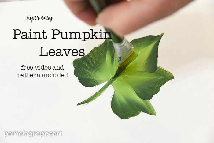 How to Paint Pumpkin Leaves