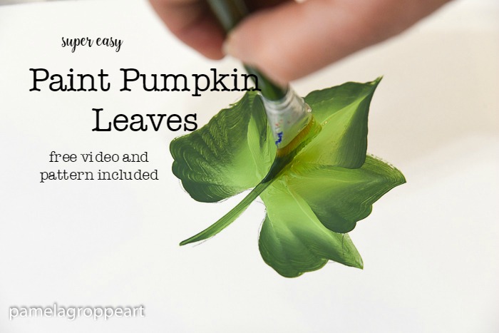 How to Paint Pumpkin Leaves in Acrylics