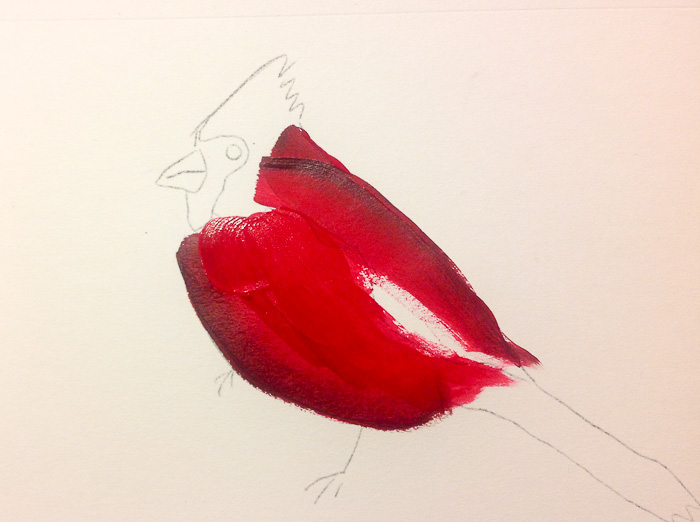  How to Paint a Cardinal in Acrylics