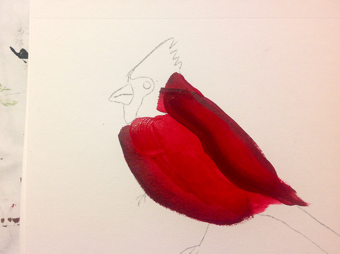  How to Paint a Cardinal in Acrylics