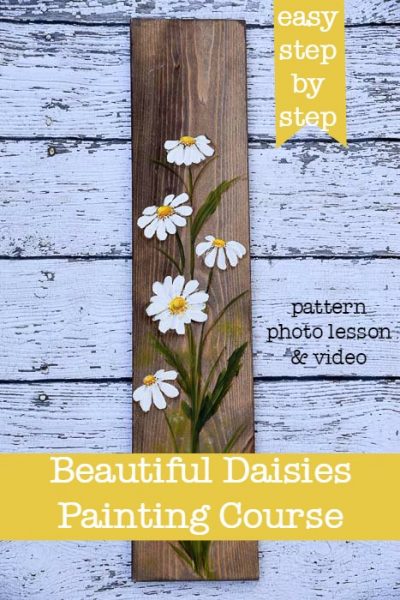 How to Paint a Simple Daisy - Pamela Groppe Art - Acrylic Painting for ...