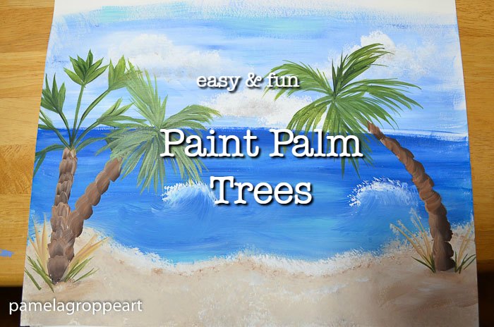 easy Paint Palm Trees