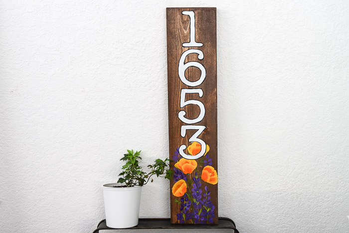 Paint California Poppies and Lupines DIY sign