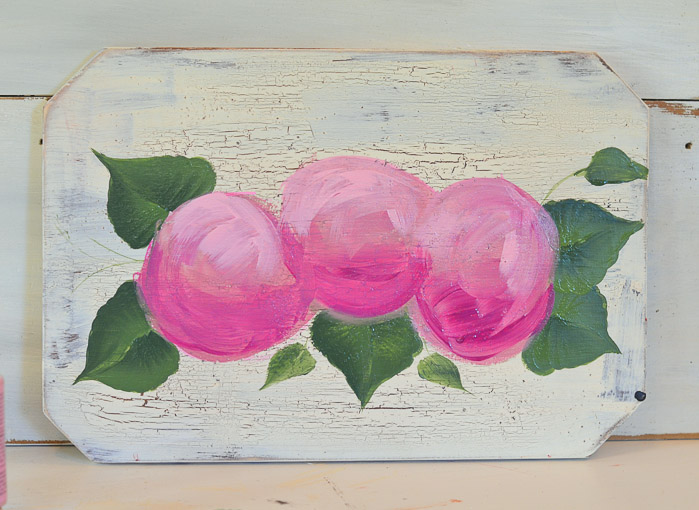 Base painting of hydrangeas