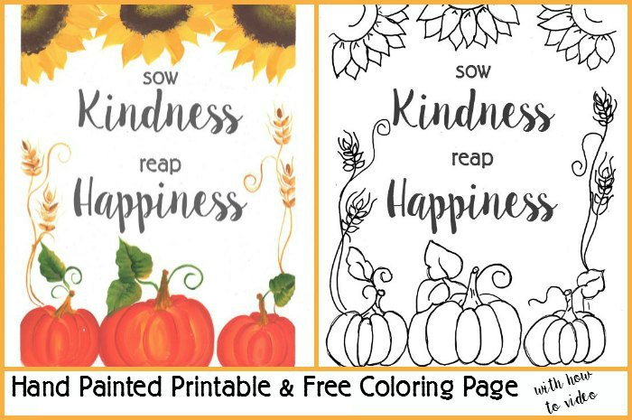 fall printable coloring page