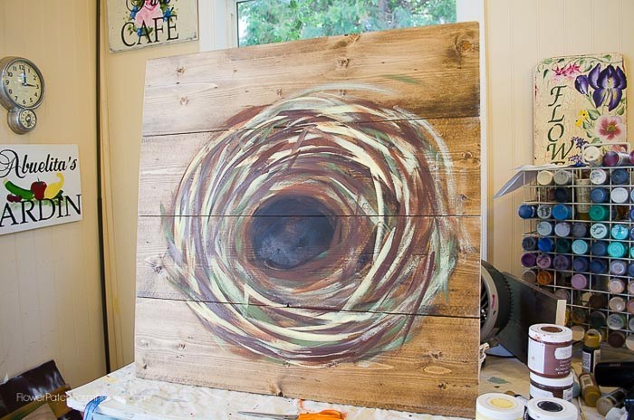 tone down highlights on nest painting