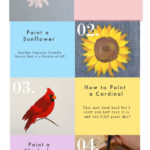 collage of painting lessons on pamela groppe art