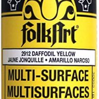 FolkArt Multi-Surface Paint in Assorted Colors (2 oz), 2912, Daffodil Yellow
