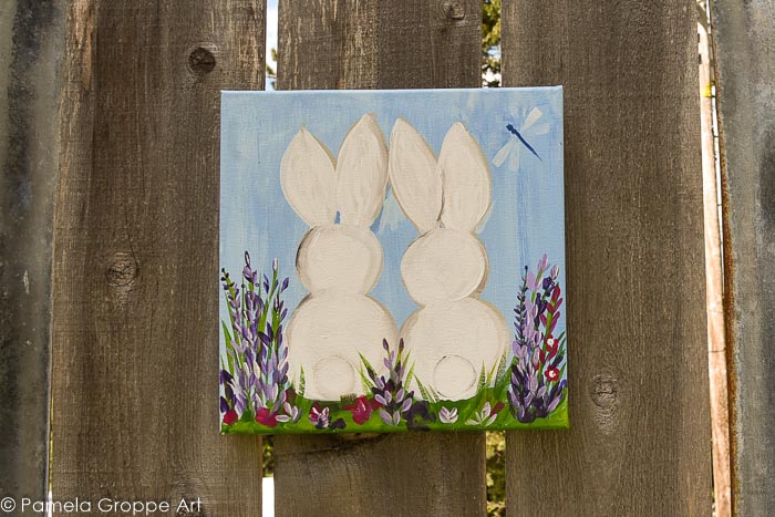 Paint Bunnies in Acrylics