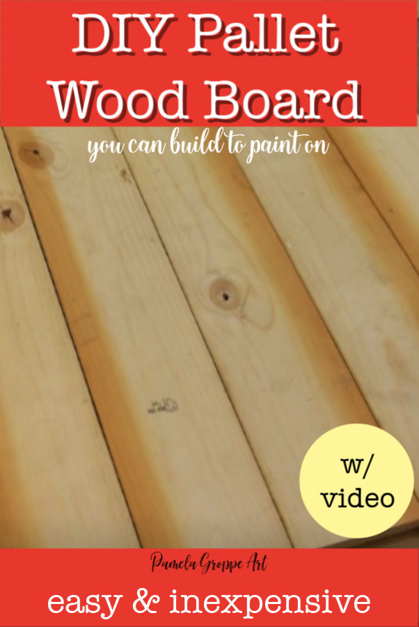 wood boards with text overlay, build a pallet wood board to paint with video