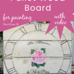 DIY Pallet wood board sign with text overlay, DIY build a pallet board for painting with video, pamela groppe art