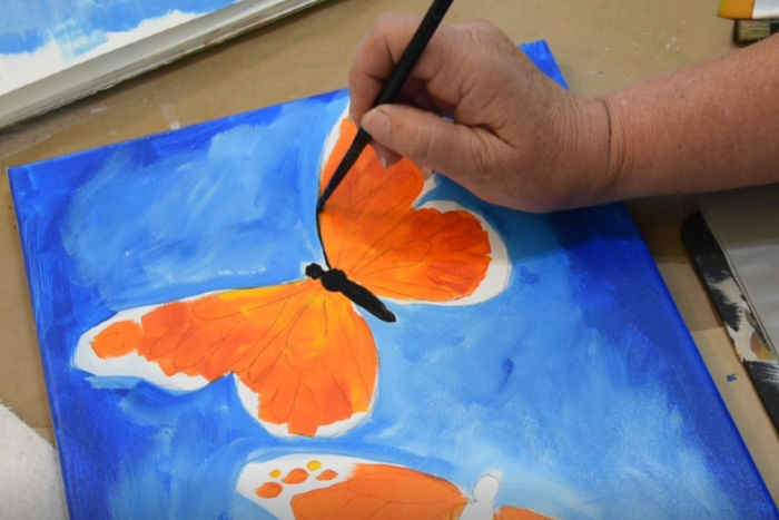 Paint Monarch Butterfly body