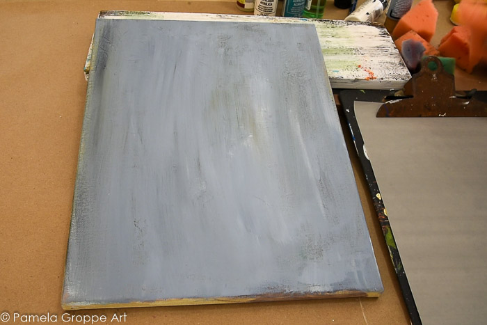 11 x 14 gallery wrapped canvas with gray background