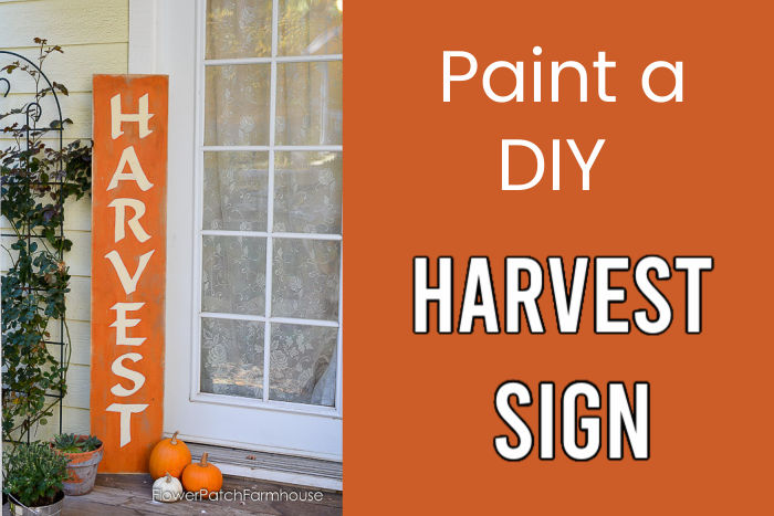 Paint a Fall Harvest Sign easy DIY