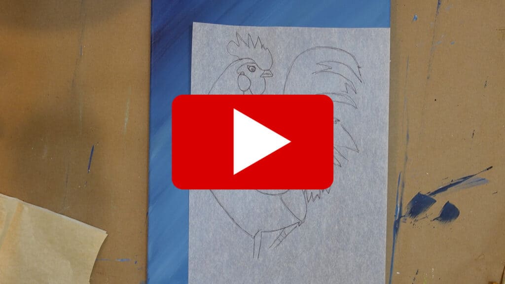 youtube thumbnail rooster drawing