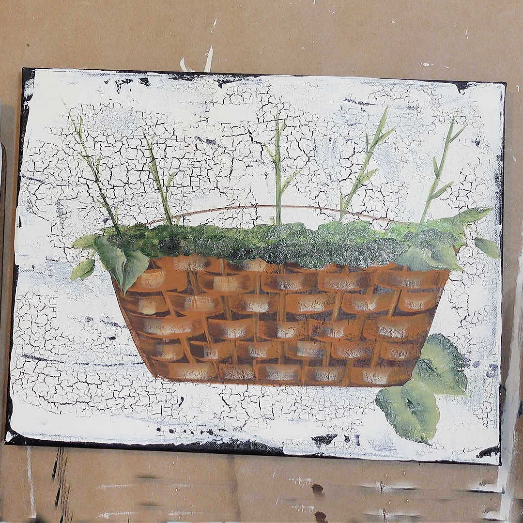 Paint Leaves in a Basket