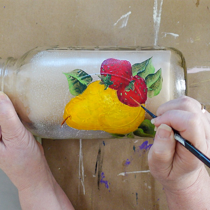 painting strawberries seeds