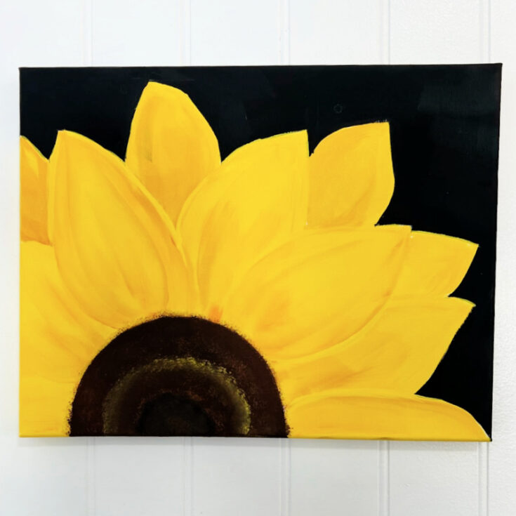 The Easiest Way to Paint a Sunflower! - Pamela Groppe Art - Acrylic Painting  for Beginners