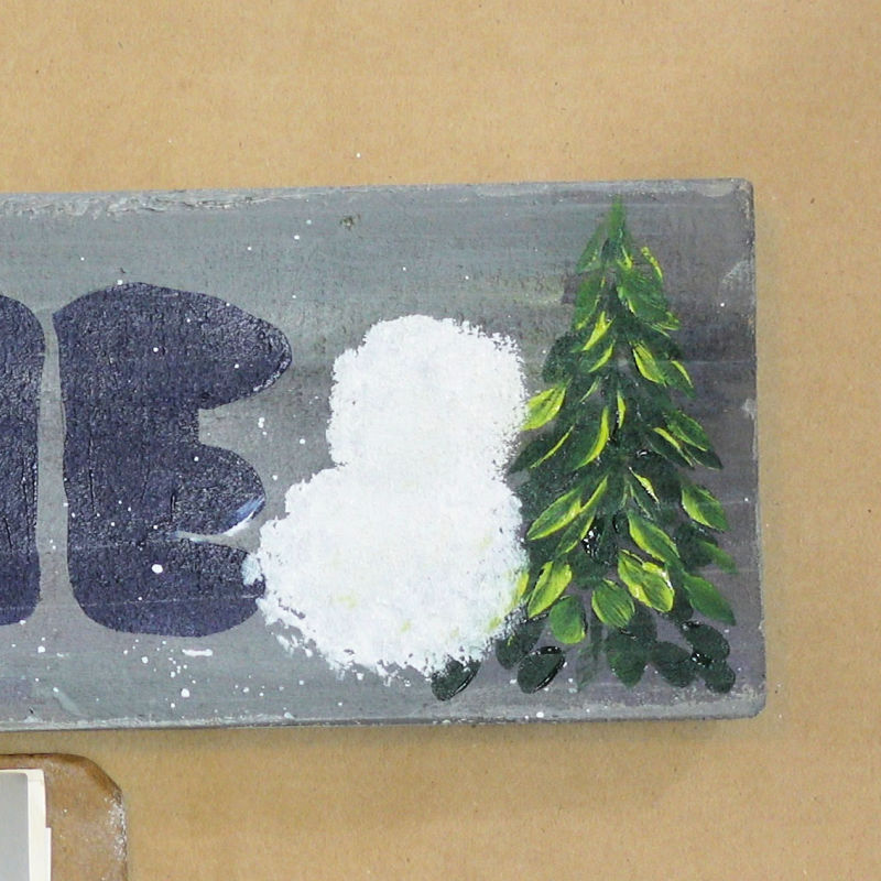 paint white circles for the snowman body and head